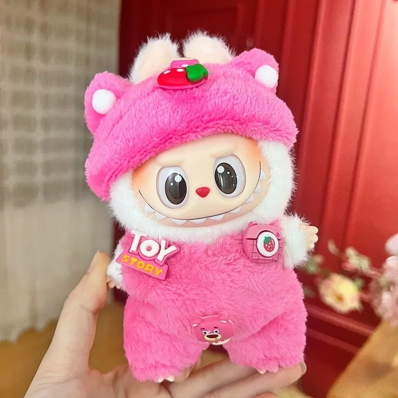 

Labubu Plu Doll Clothes Handmade Soft Toy Vesents 7cm Bubble Monster Special Version Collectible Figure Accories