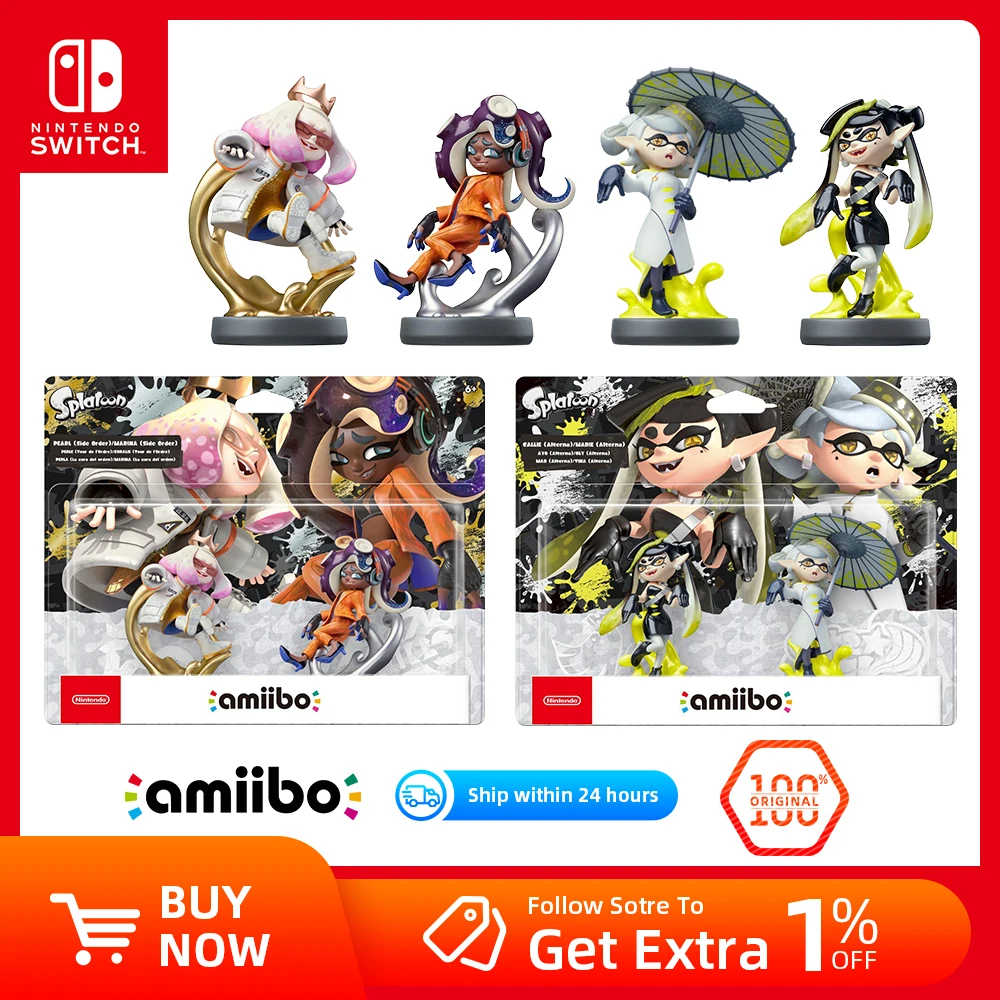 Nintendo Amiibo Figure - splatoon 3 Series - Pearl + Marina