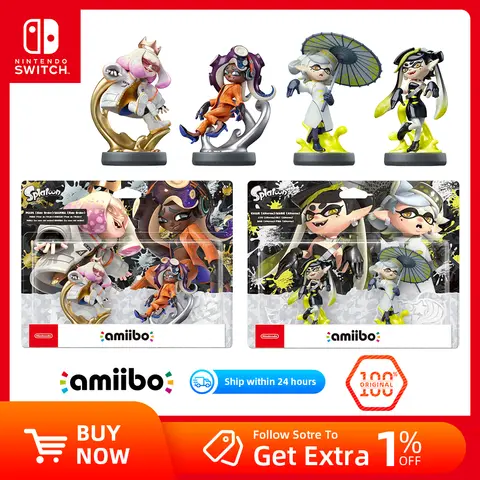 Nintendo Amiibo Figure - splatoon 3 Series - Pearl + Marina / Callie + Marie -for Switch Console Game Interaction Model