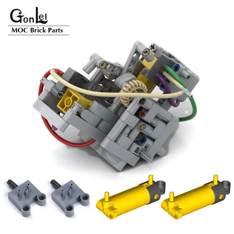 

NEW MOC Customed V2 Pneumatic Engine Matched with Technical 47225 Pneumatics Cylinder Building Blocks Creative DIY Bricks Toys