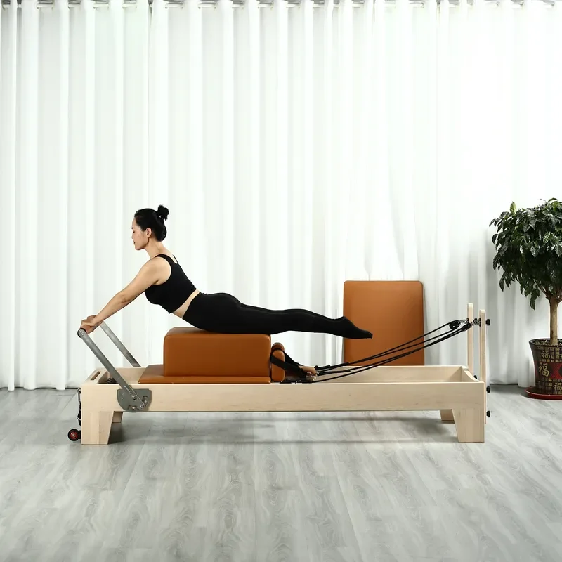 Multifunctional 5-Piece Maple Wood Pilates Yoga Gym Teaching Fitness Equipment Bed Pilates Studio Set