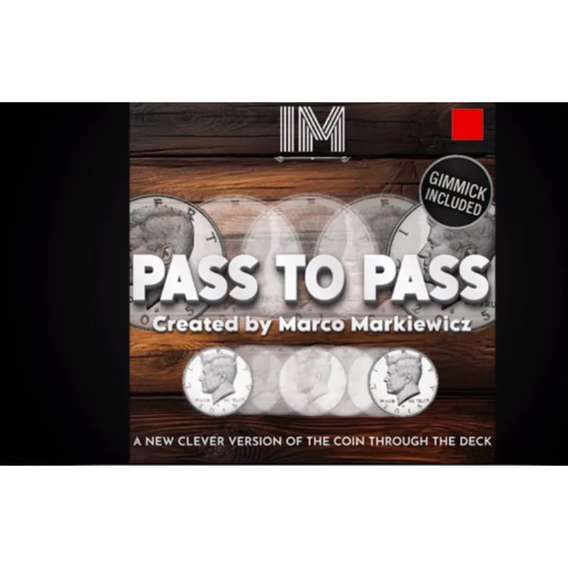 Paseo de Marco Markiewicz, cartas de magia y trucos, trucos de artista de primer plano, baraja de póker, accesorios mágicos, moneda de Magia divertida