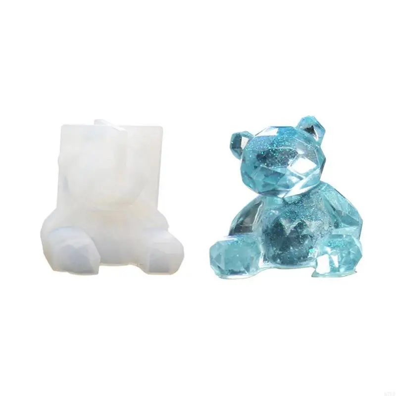 R7UF 3 أنواع DIY راتنج الايبوكسي صغير الدب الحرف الجص الجص السيليكون صنع المجوهرات