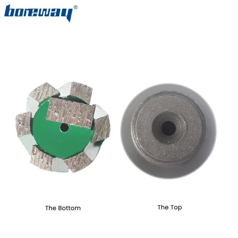 Boreway D25*50T*M14 Diamond Finger Bit Segment Drill Router Bits Used With CNC Machine For Milling Granite Marble Slab Counter