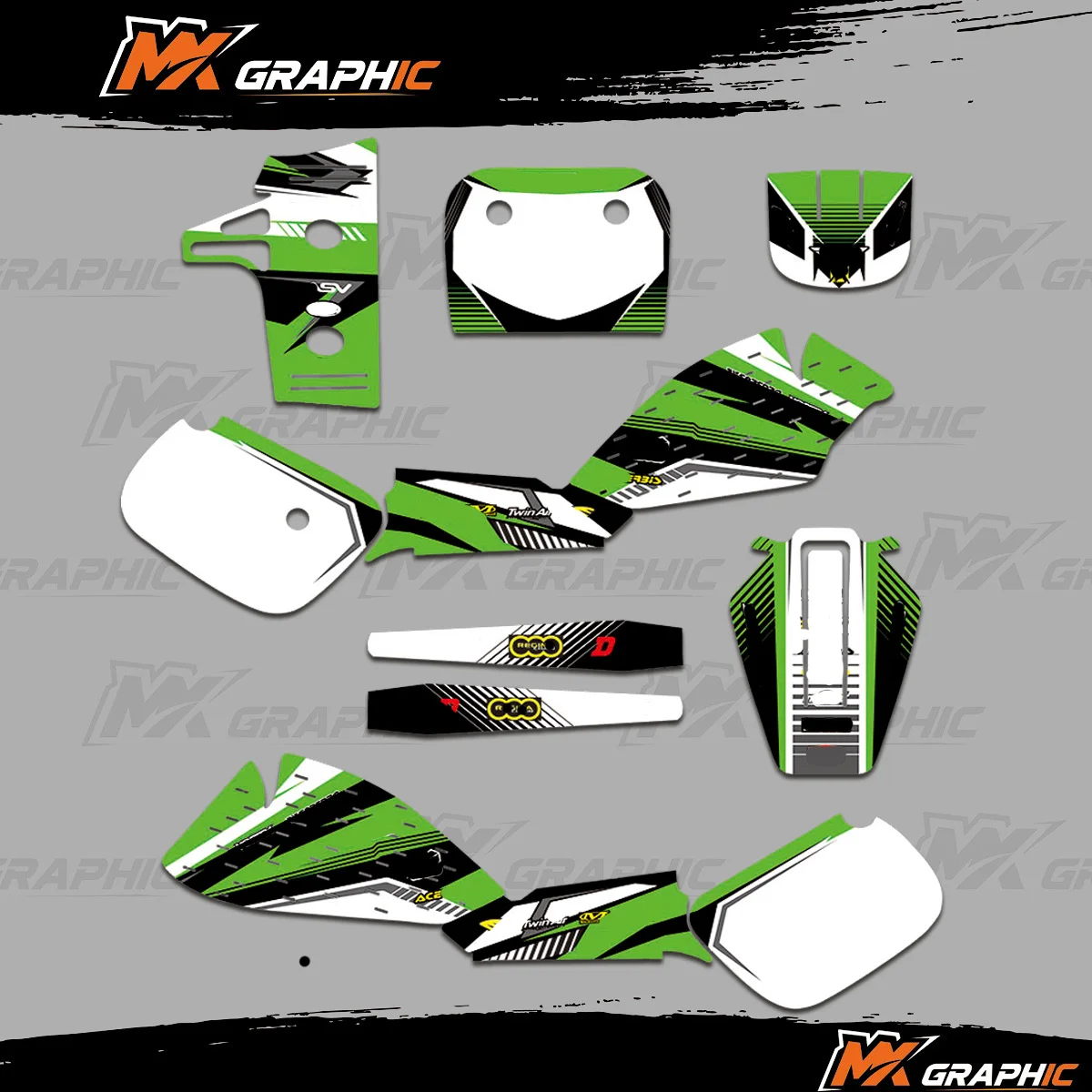 

Для Kawasaki KX60 1985-2004 мотоциклетные наклейки, комплекты графических наклеек