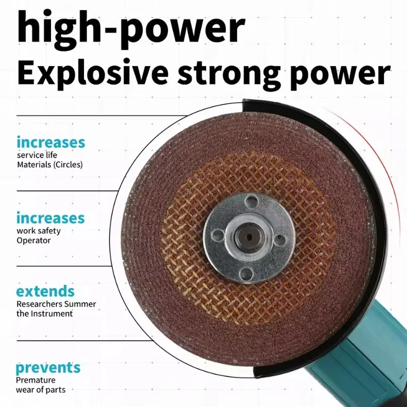 لماكيتا اللاسلكي 125 مللي متر فرش زاوية طاحونة 18 فولت بطارية ليثيوم أيون بالطاقة لقطع تلميع طحن أدوات دبوس متوافقة #5