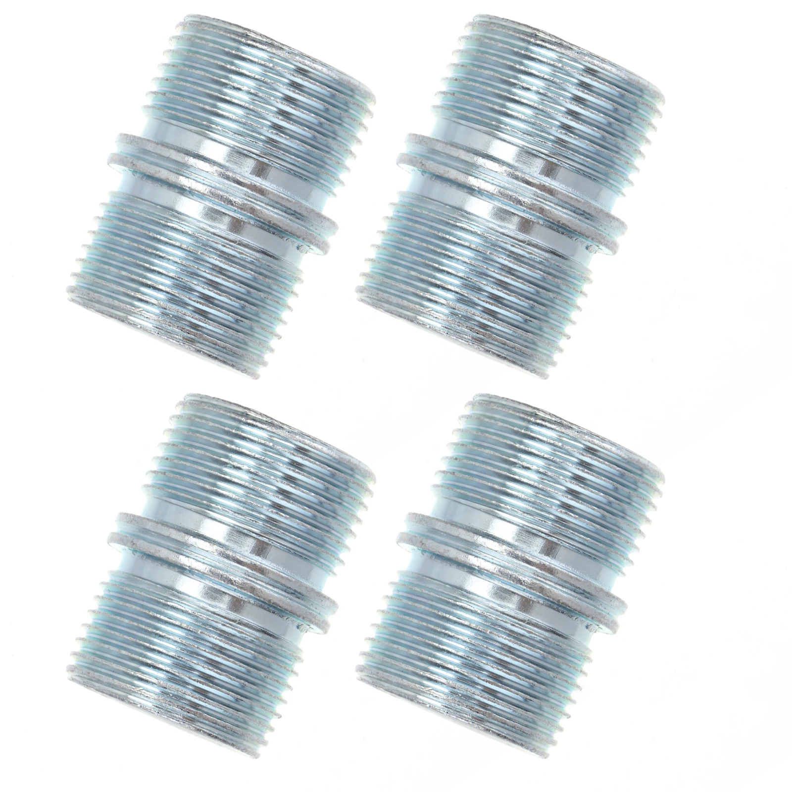 

4pcs Double Slot Connector Nut Shelf Support Head Bamboo Pin Wardrobe Bright Surface Clear Thread Easy Install Durable Carbon