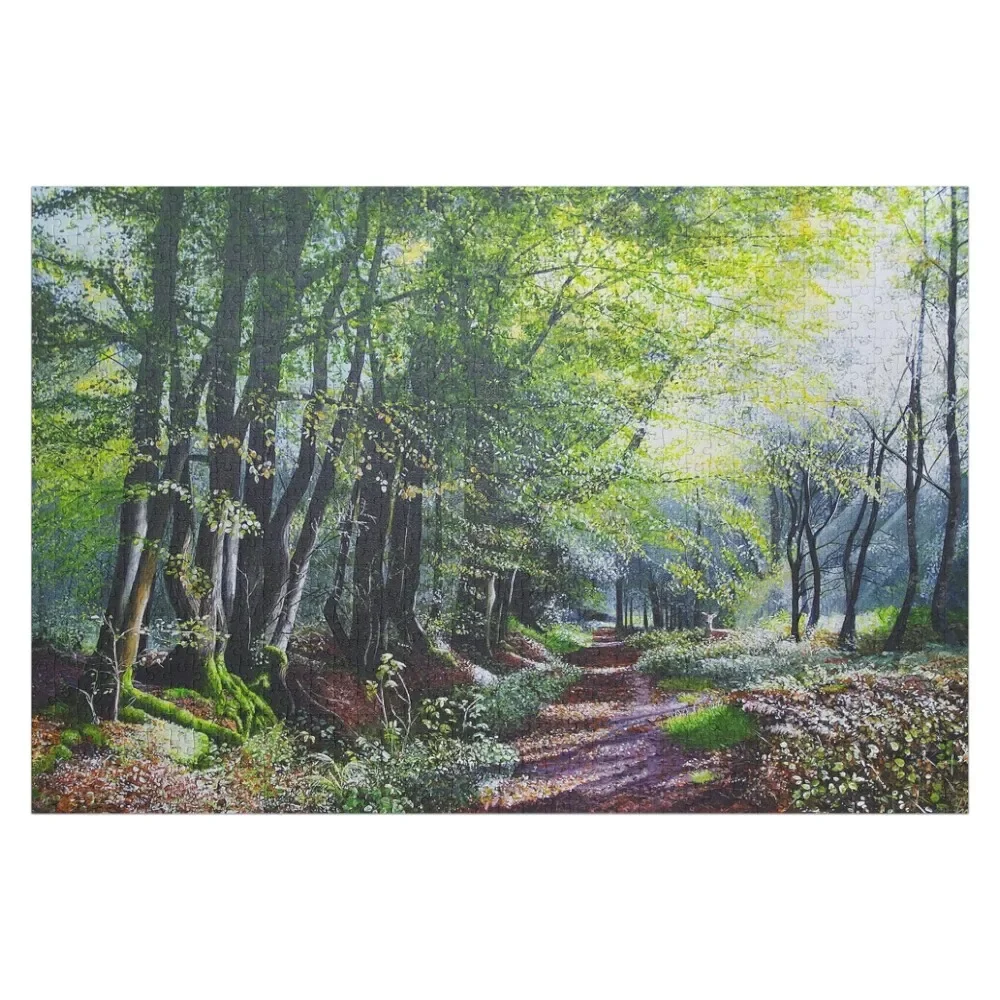 

Along The Woodland Path Jigsaw Puzzle Custom Wooden Gift Woodens For Adults Custom Name Wood Puzzle