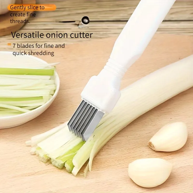 CIFEROWS 1PC / 2PCS Store Tools, Stainless Steel Chopped Green Onion Knife, Kitchen Tool Slice Cutlery Vegetable Cutter Sharp