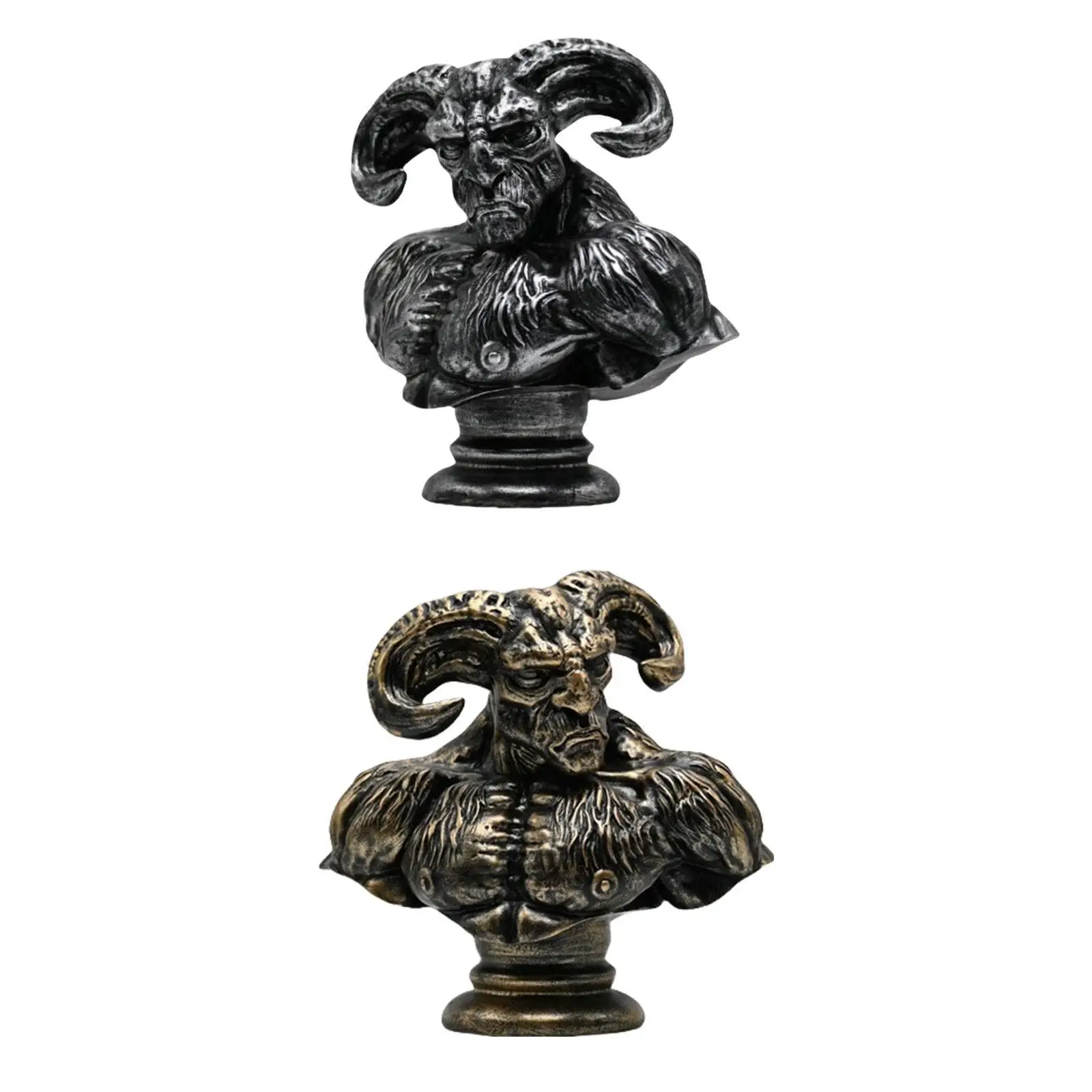 

Resin RAM Bust Head Statue Decorative 20x11.6x20cm for Bookshelves Versatile