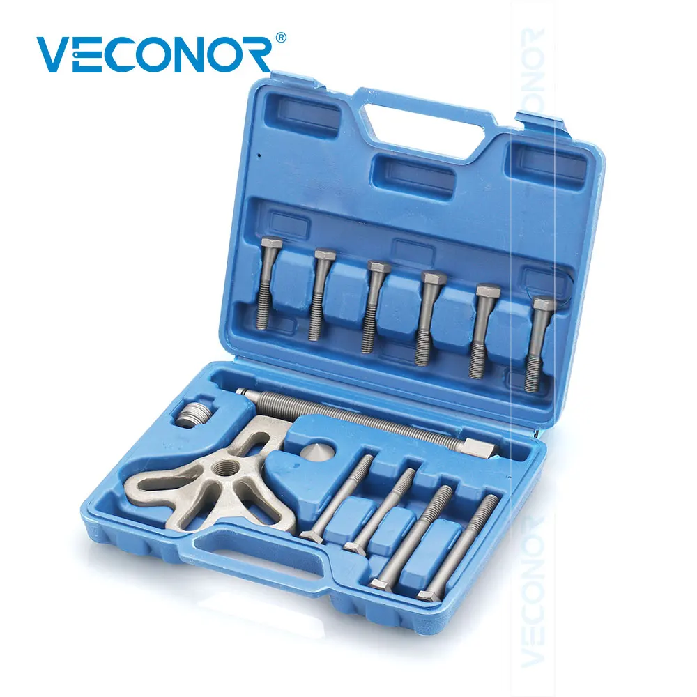 VECONOR 13PCS Auto Steering Wheel Puller Harmonic Balancer Gear Pulley Crankshaft Tools Kit Special Disassembly Removal Tool Set