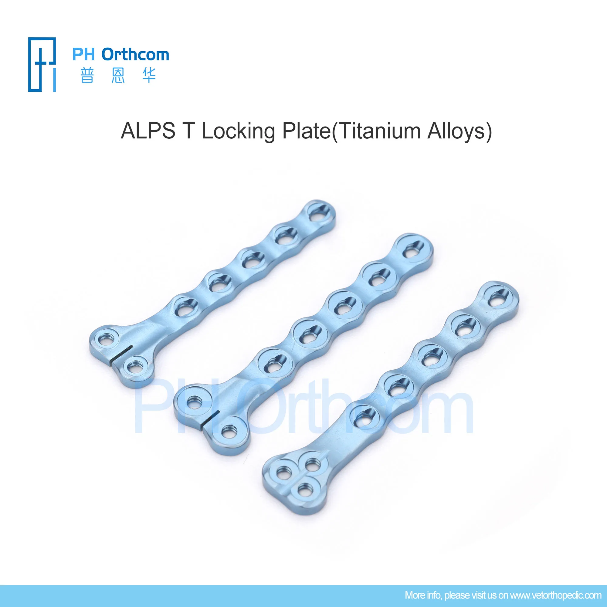 ALPS T  Locking Plate Titanium Alloy Veterinaria Pets Mascotas Orthopedic Implant Surgical Instruments Medical Equipments