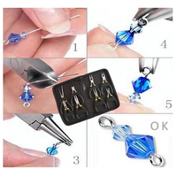 Most-8Pcs Mini Pliers Set, Long Nose With Teeth, Flat Jaw, Round Curve Needle Diagonal Nose Wire End Cutting Cutter Linesman Pli