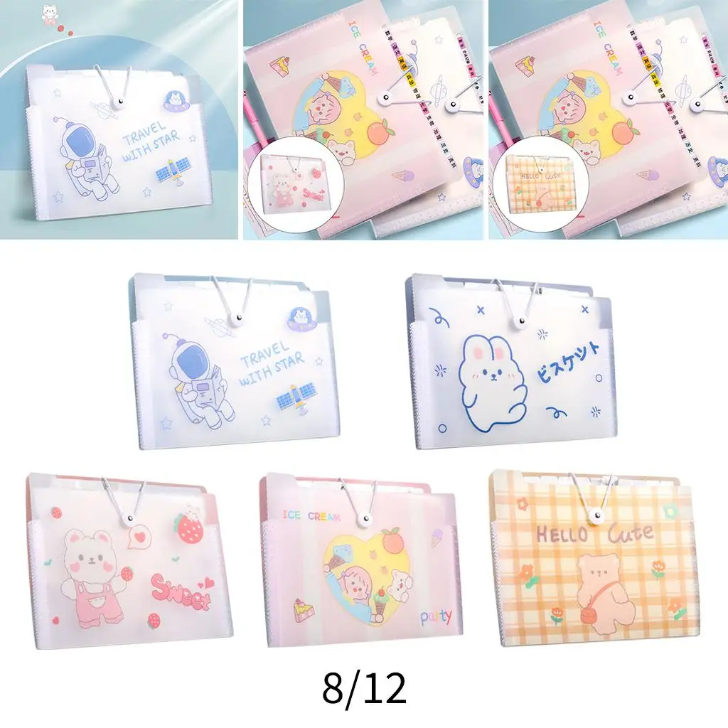 Cute A4 File Organizer Desktop Manager File Folder Paper Holder for Documents Files Paper A4
