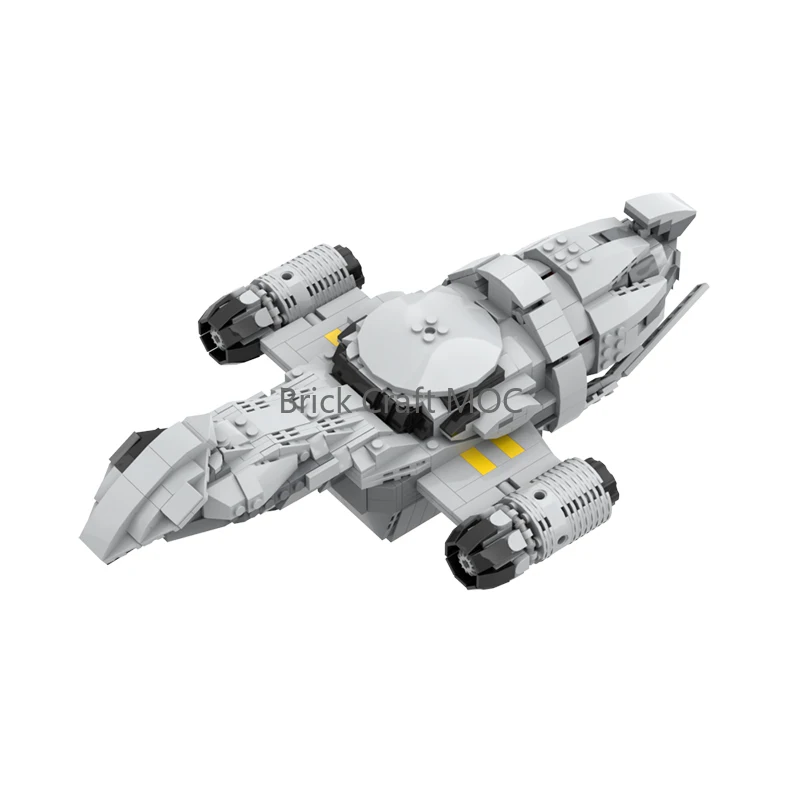 

MOC-87563 Sci-Fi Cargo Vessel Building Blocks Set - Futuristic Firefly-Class Space Craft Model Kit for Adults Collection