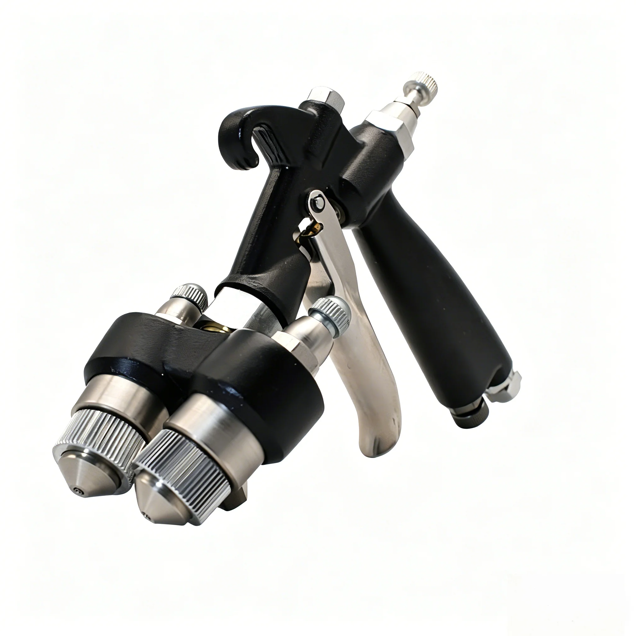 High Quality Air Nanometer Sprayer Double Nozzle Two-Component Double Head Pneumatic Spray Gun HVLP Airbrush For Car Detailing