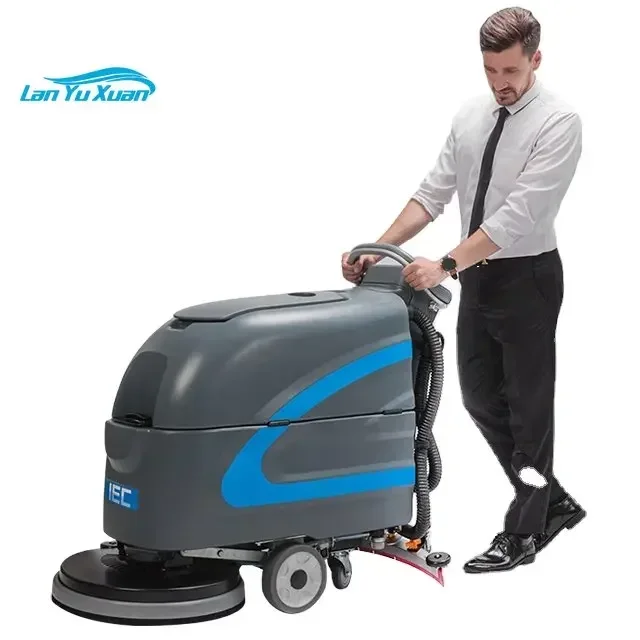 

X55 Floor Tile Scrubber Machine Commercial Industrial Floor Washer With absorbing scraper and brush disk cover