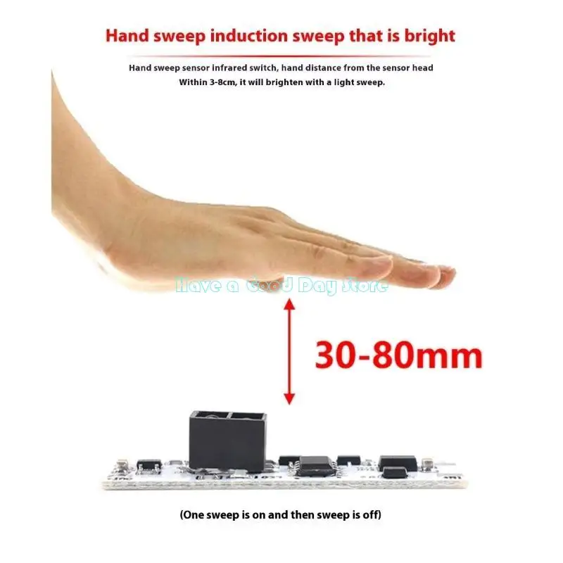 462D HHand Waves Sensors Switches Module 6Lighting Mode 5V 24V Input 120W Load Capacity