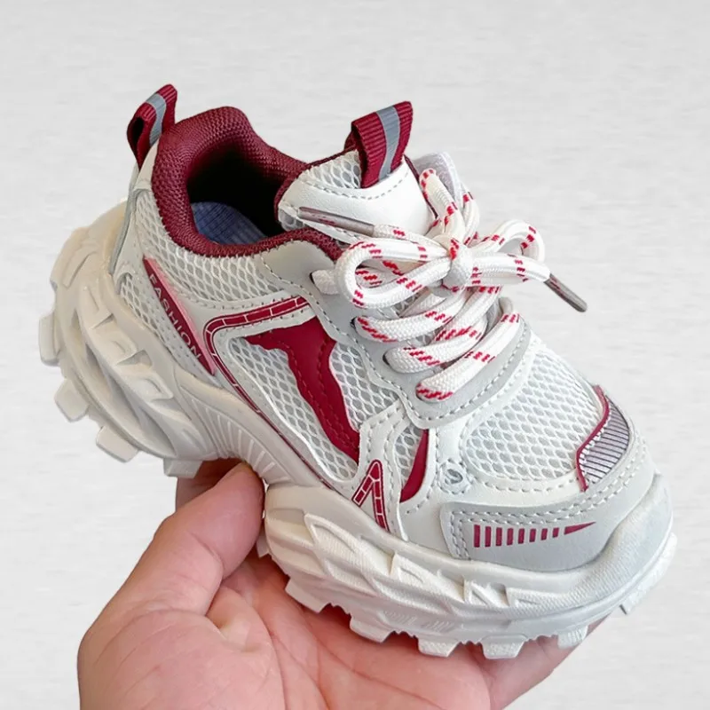 

Children's Sports Shoes Spring Autumn New Girls Breathable Thick Sole Anti Slip Dad Shoes Boys' Soft Sole Casual Shoes 21-36