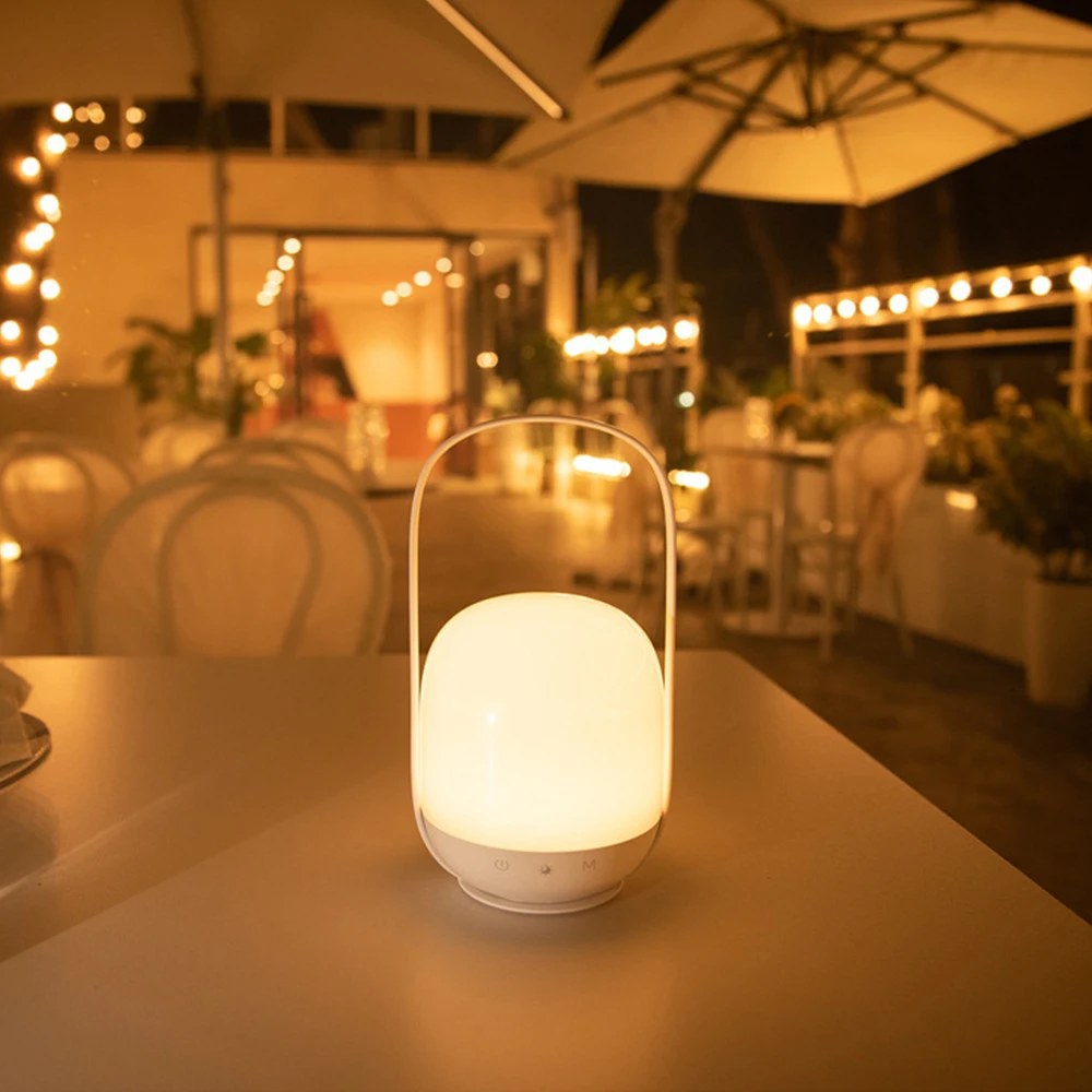RGB التحكم عن بعد المقهى مصباح USB قابلة للشحن 1200mAh بطارية تعمل بالطاقة المحمولة ضوء الليل في الهواء الطلق يده التخييم مصباح #5