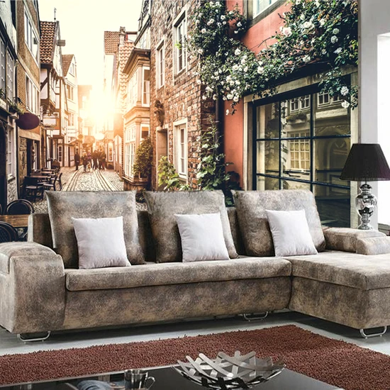 

Пользовательские 3D европейский стиль ретро ностальгия европейский город улица обои ресторан Интернет-кафе фреска гостиная ТВ фон