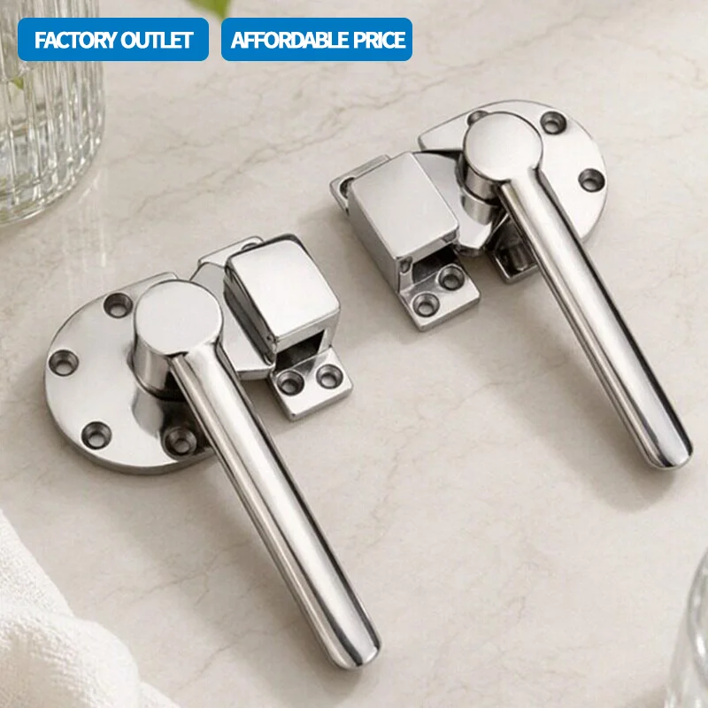 Rotating Self Closing Handle 304 Stainless Steel Construction Machinery Vehicle Cold Storage Cabinet Door