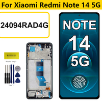 Amoled Display For Xiaomi Redmi Note 14 5G LCD 24094RAD4G Display Touch Screen Digitizer Replace for Redmi Note14 5G LCD Display