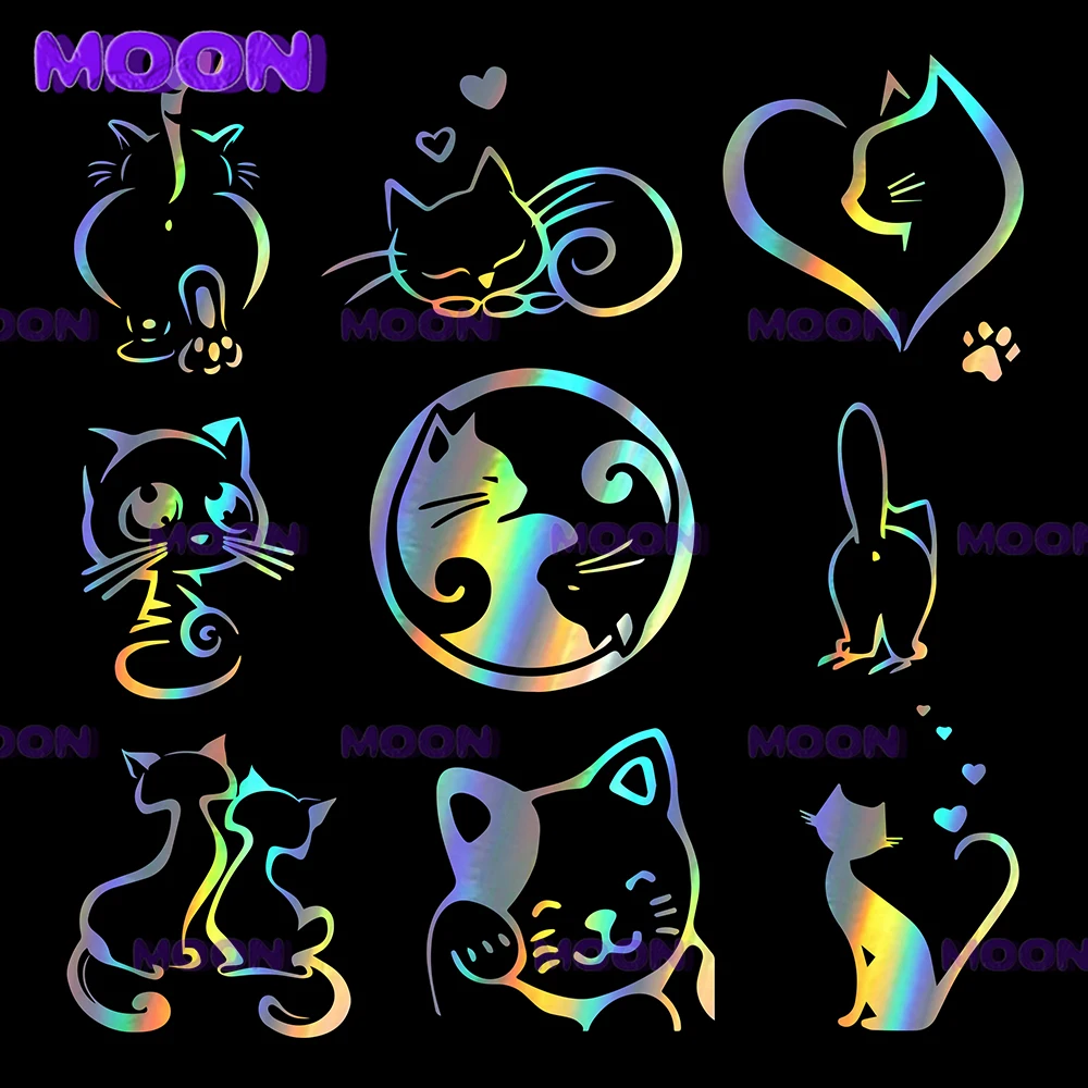 

Cartoon Cute Cat Lovely Vinyl Car Stickers Motorcycle Car Styling Cartoon Window Decoration Accessories Decals