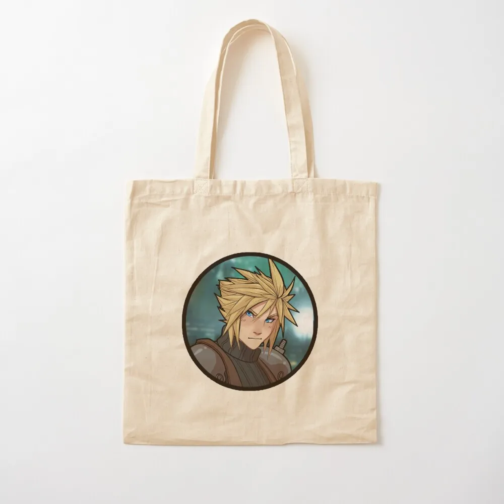 Cloud Strife Tote Bag Beach bag canvas tote bags Women's tote bag cloth woman