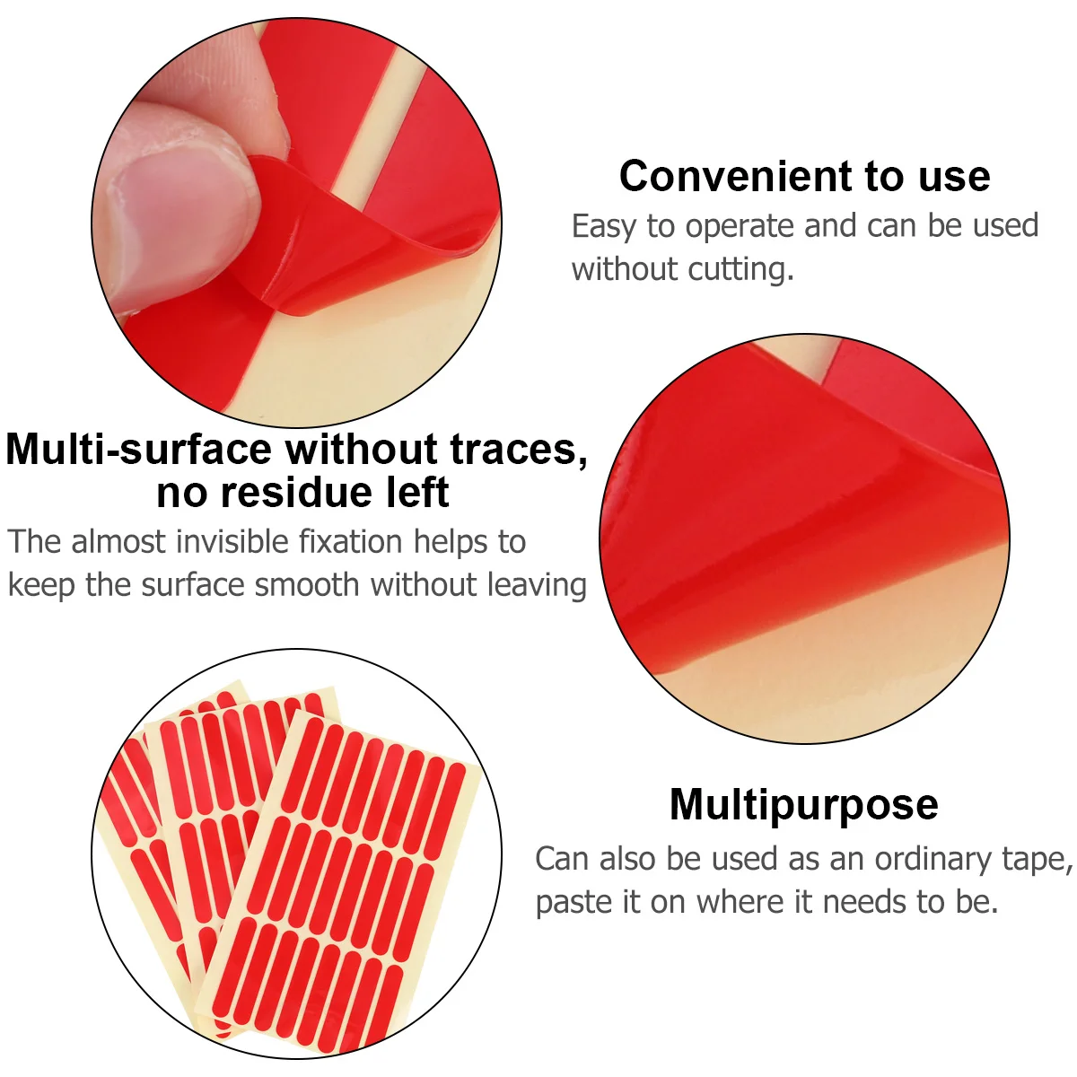 3pcs 24 스티커 헤비 듀티 양면 테이프 방수 크리스탈 접착제 네일 아트 매니큐어 도구 디스플레이 보드 네일 살롱
