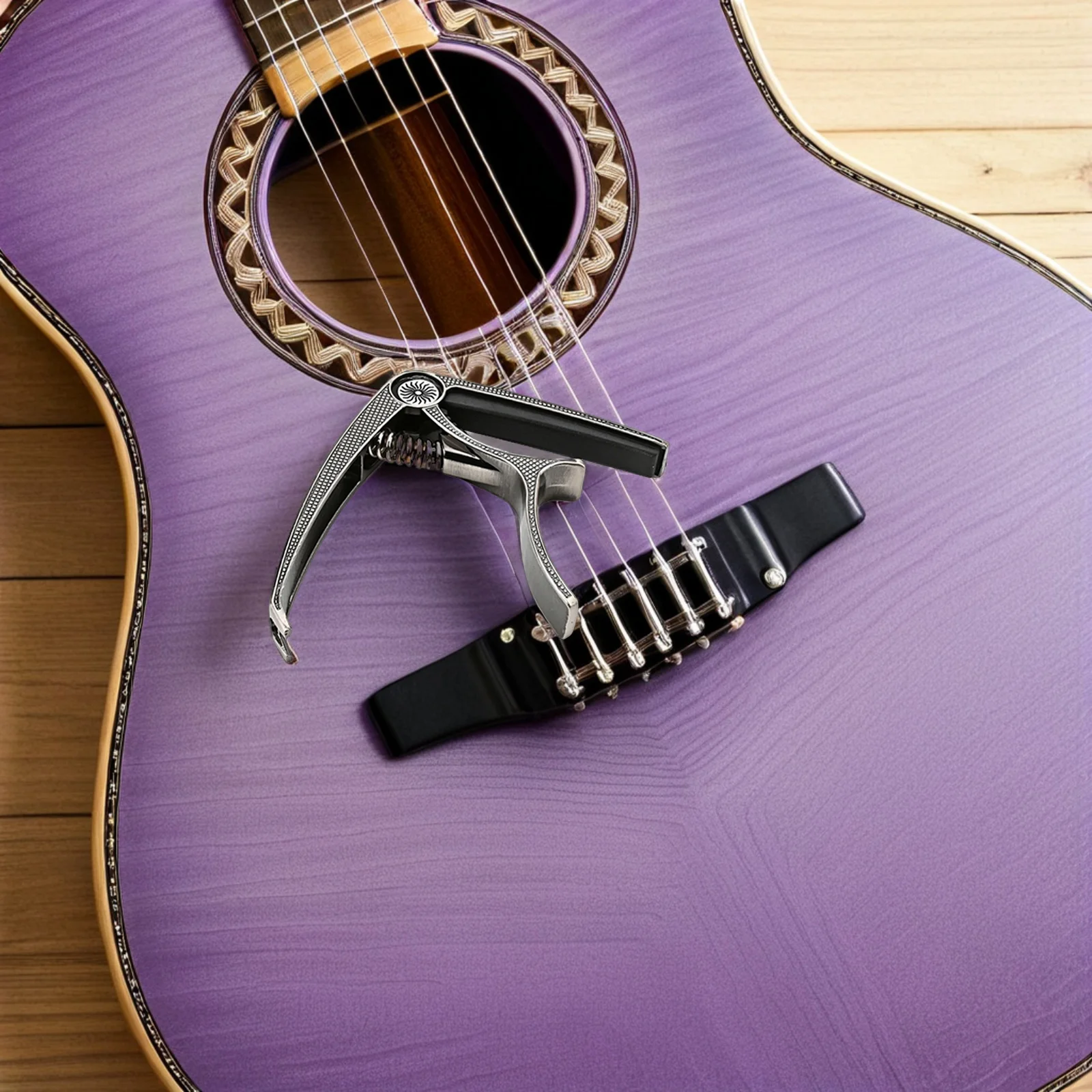 

Professional Metal Portable Capo For Electric Acoustic Guitar Accessory Metal Capo Clamp Guitar Tuning Tool