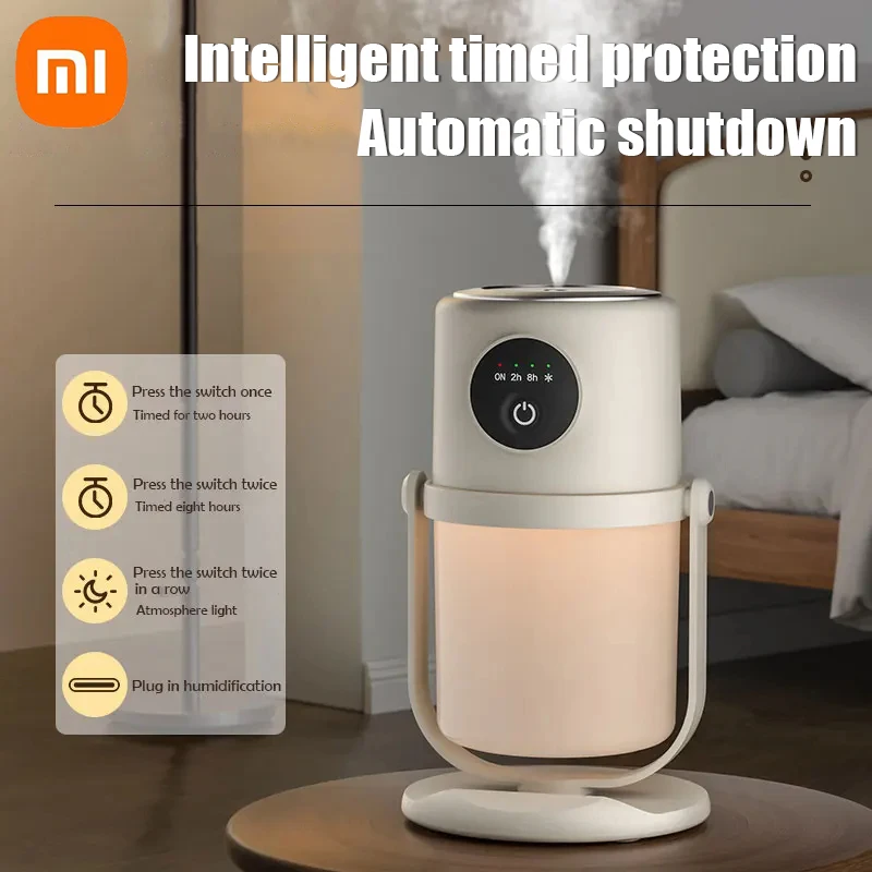 New Xiaomi Humidifier Intelligent Household High-Capacity Atomizer USB Silent Night Light Small Air Purification Humidifier 2024