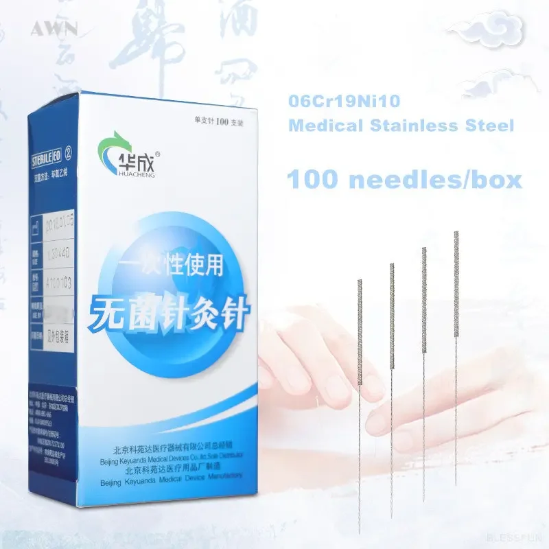 

10Boxes = 1000 Sterile Acupuncture Needle Detox Beauty Acupoint Acupuncture Acupuntura Electronica Therapy Single Use