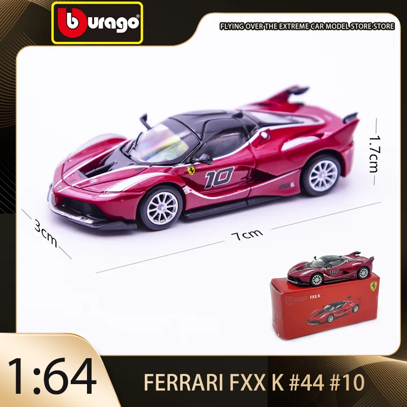 

Новый Bburago 1:64 Ferrari F X X K # 44 # 10, литая под давлением модель автомобиля премиум-класса из статического сплава, коллекционная деталь дисплея