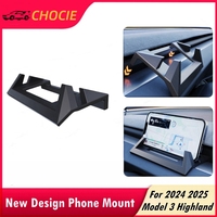 New Phone Mount For 2024 2025 Model 3 Highland Car Phone Holder Behind Steering Wheel for All Phones 3 Highland Accessories