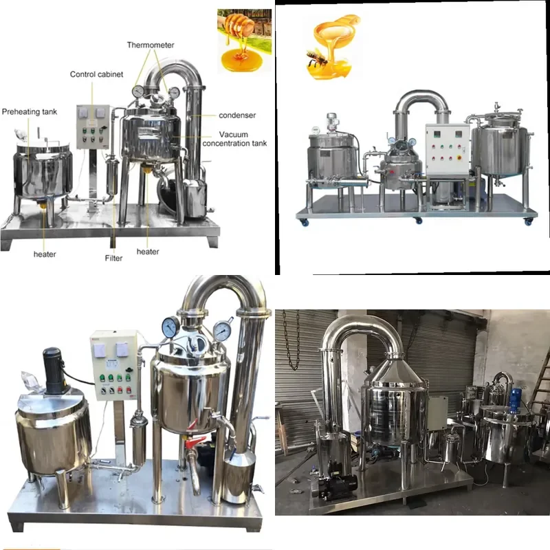 Factory Price Stainless Steel Automatic Honey Purifier and Extractor with Motor for Beekeeping Refiner