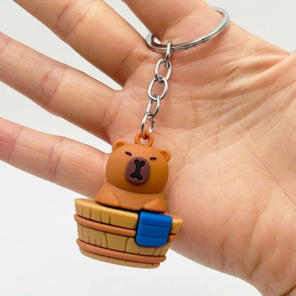 New Cartoon Capybara Keychain Kawaii Gifts Key Chain Cute Decoration Doll Bag Pendant