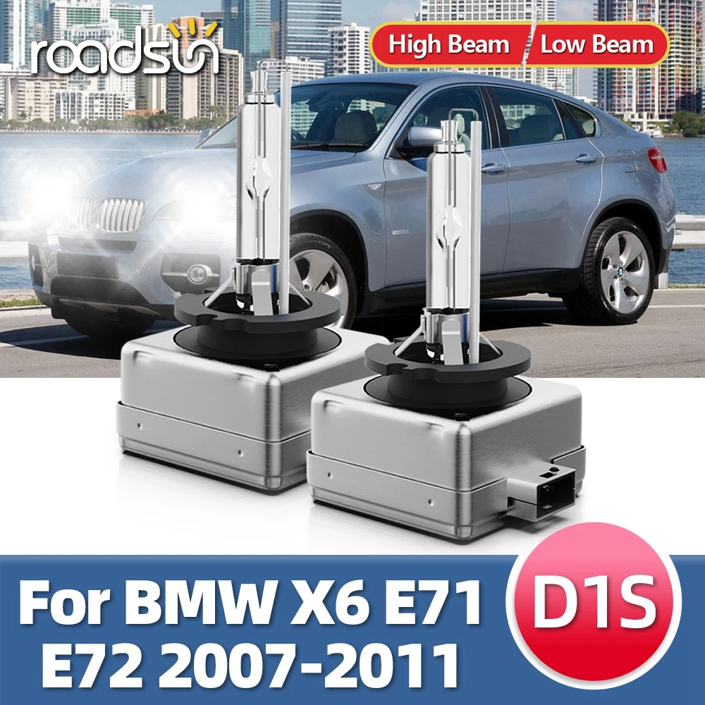 

Roadsun 2 шт. для BMW X6 E71 E72 2007 2008 2009 2010 2011 HID Xenon D1S 6000K 8000K лампы для фар DC 12 В авто фары 35 Вт