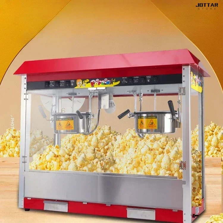 New commercial stall popcorn machine. new style. Automatic. Electric popcorn machine. Large capacity.