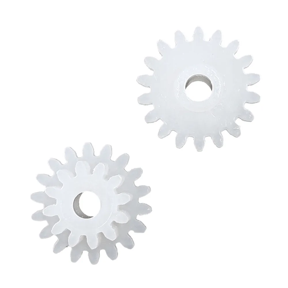 18122B 0.5M Gear 10mm Diameter POM Plastic 18 Teeth + 12 Teeth Double Layer Gears 2.15mm Hole Toy Parts 18+12T