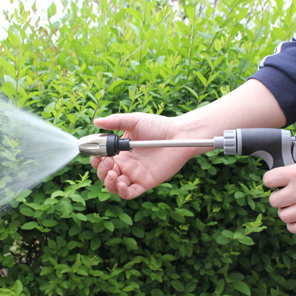 Portable High-Pressure Water Gun Adjustable Metal Cleaning Car Wash Machine Garden Watering Hose Nozzle Sprinkler