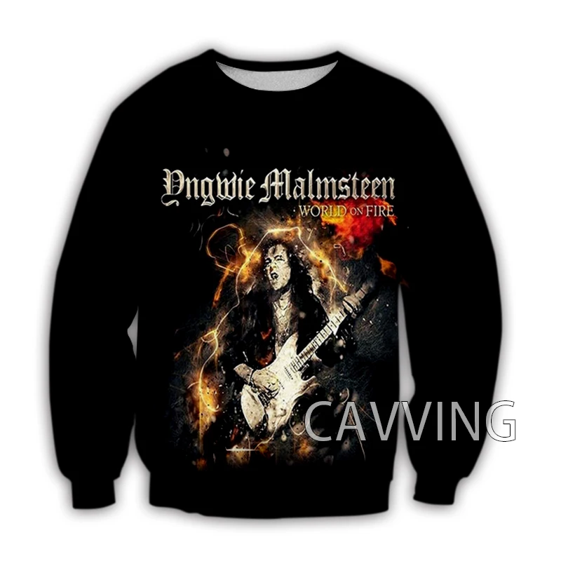 New Fashion Women/Men's 3D Print  Yngwie-Malmsteen  Crewneck Sweatshirts Harajuku Styles Tops Long Sleeve Sweatshirts