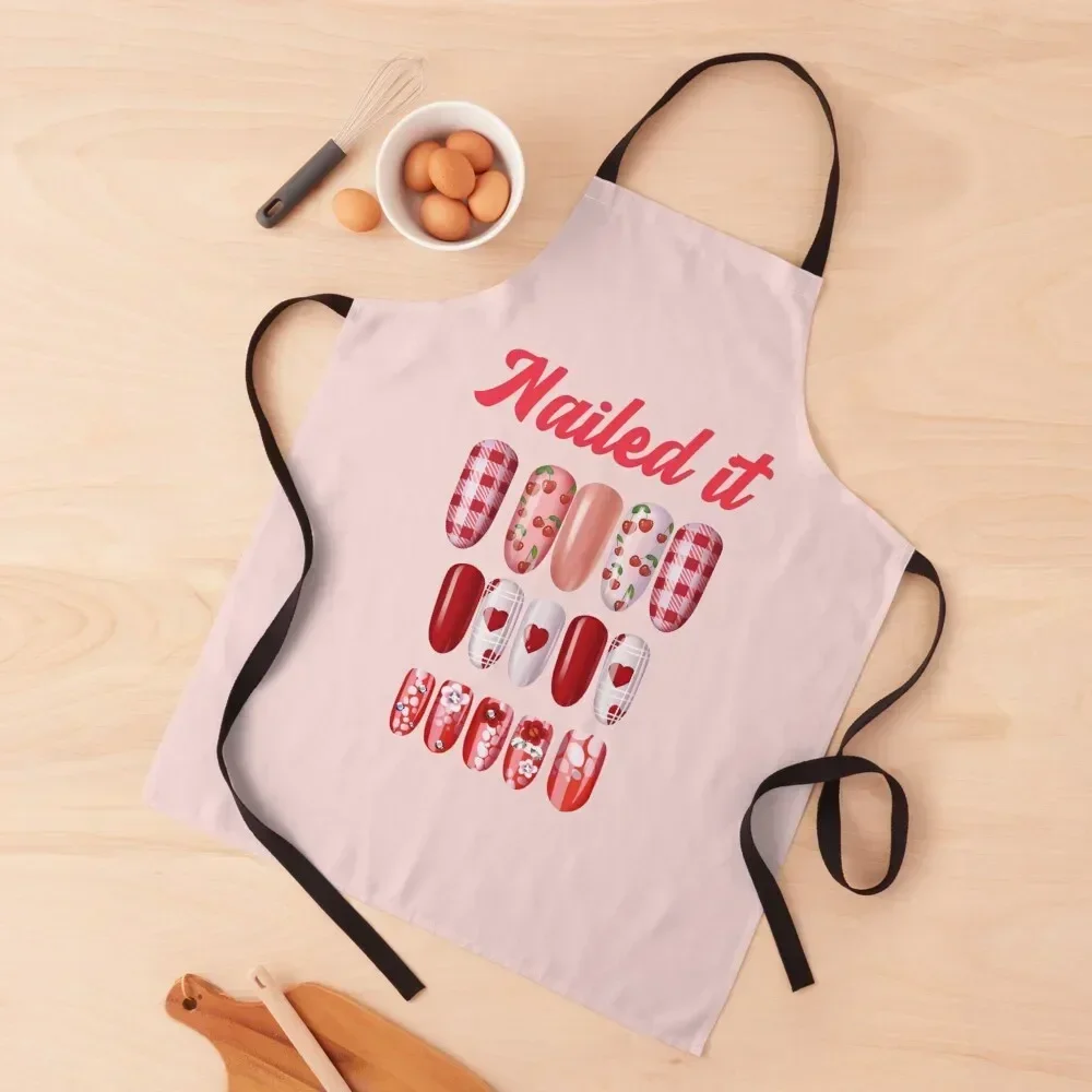 

Nailed It Nail Art For Fun Apron Cute Kitchen Customizable Woman Apron