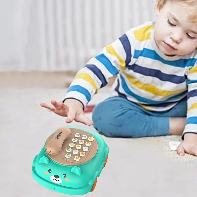 Spielen Telefon Musik Spielzeug Pretend Telefon Spielzeug Kinder Handy Spielzeug Eltern-kind-Interaktives Spielzeug Batterie Betrieben Vorschule