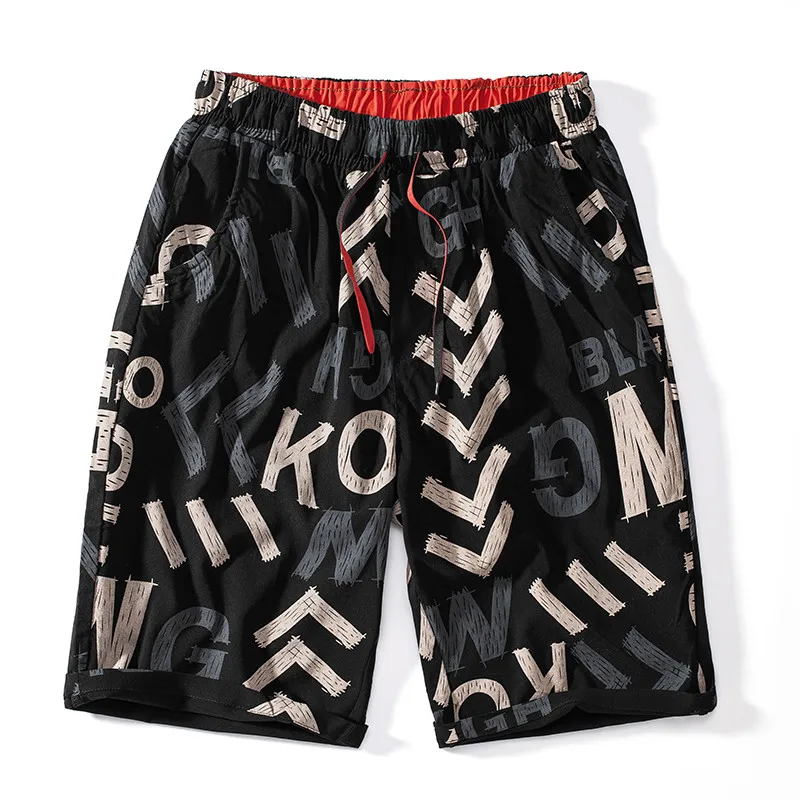 

Summer Style 2022 Men Shorts Beach Short Breathable Quick Dry Loose Casual Hawaii Printing Shorts Man Plus Size