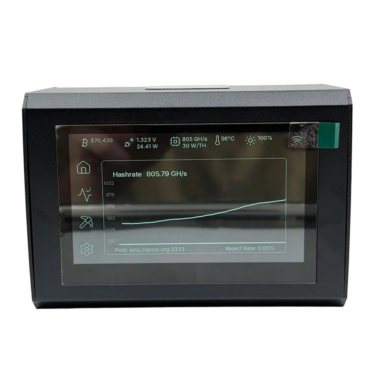 A93P For Touch Miner 800GH/S-1000GH/S Hashrate ASIC Miner BM1368 BTC Solo Miner Open Source Silent Miner AU PLUG