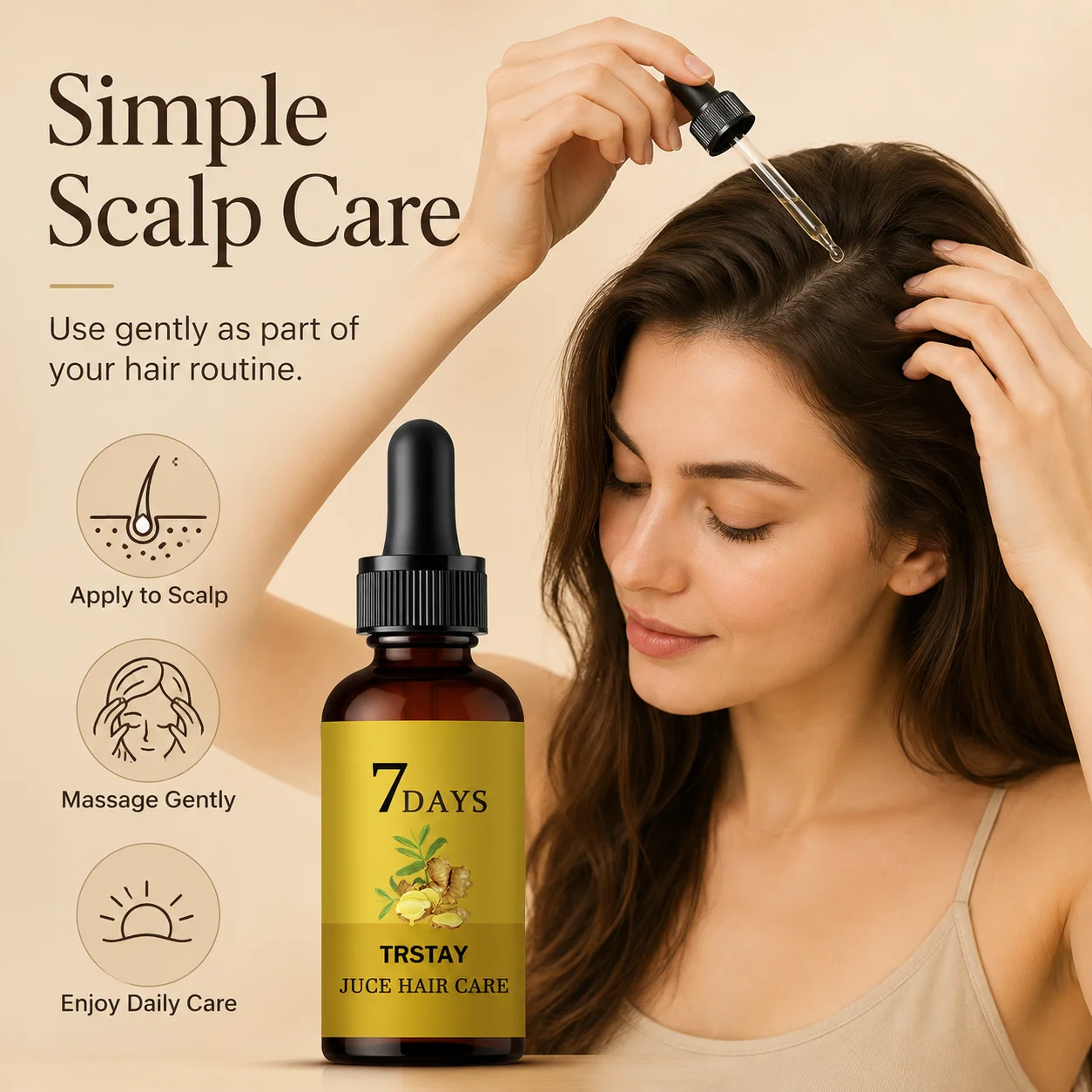 

All Hair Types Friendly At-Home Nourishing Hair Care Oil, Light Non-Greasy Fast Absorbing Mild Texture, Daily Basic Nourishing E