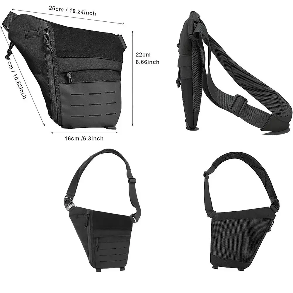 Portable Nylon Crossbody Sling Bag Anti-theft Formfitting Crossbody Chest Bag Men Shoulder Bag Travel Wallet