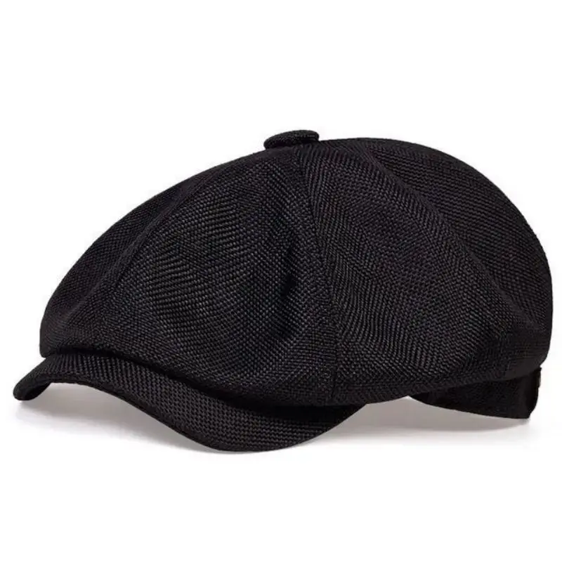 Octagon Hat For Men Spring Summer Thin Linen Breathable Men's Retro Casual Beret For Men and Women Painter's Hat