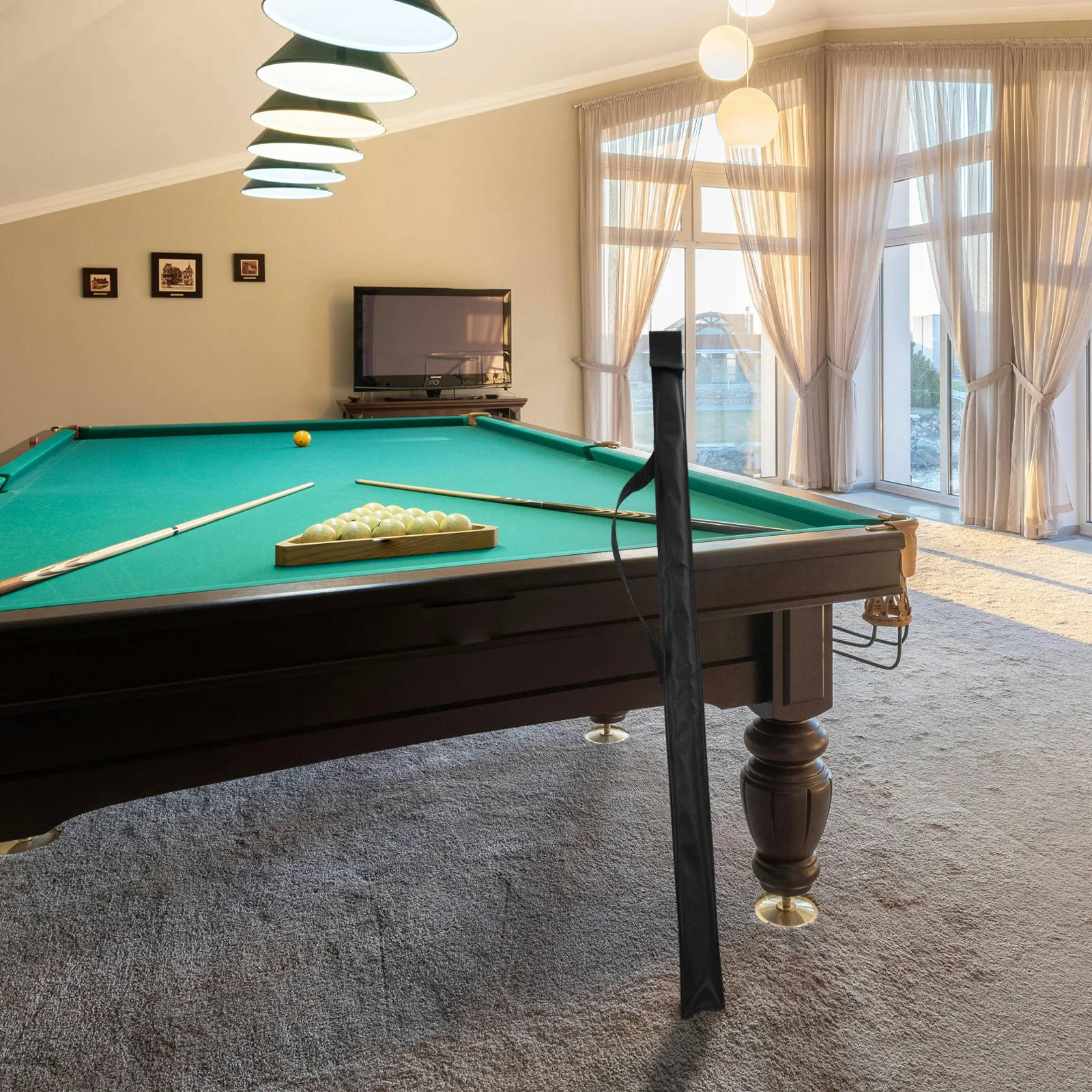 

Billiard Cue Stick Bag Multi-Pocket Organizer Stylish Wear-Resist Construction Ideal for Pool Cue Transport and Outdoor Billiard